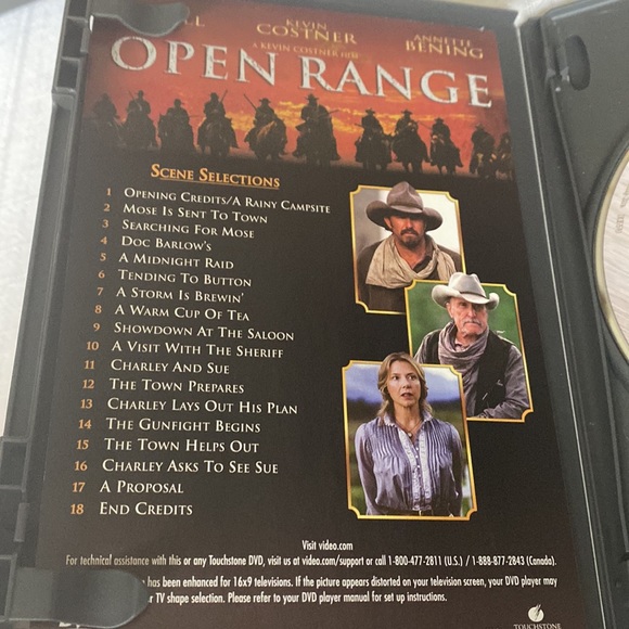 🎬PRICING🎬 Open Range 2-Disc DVD with Robert Duvall, Kevin Costner & A. Benning - Picture 2 of 10
